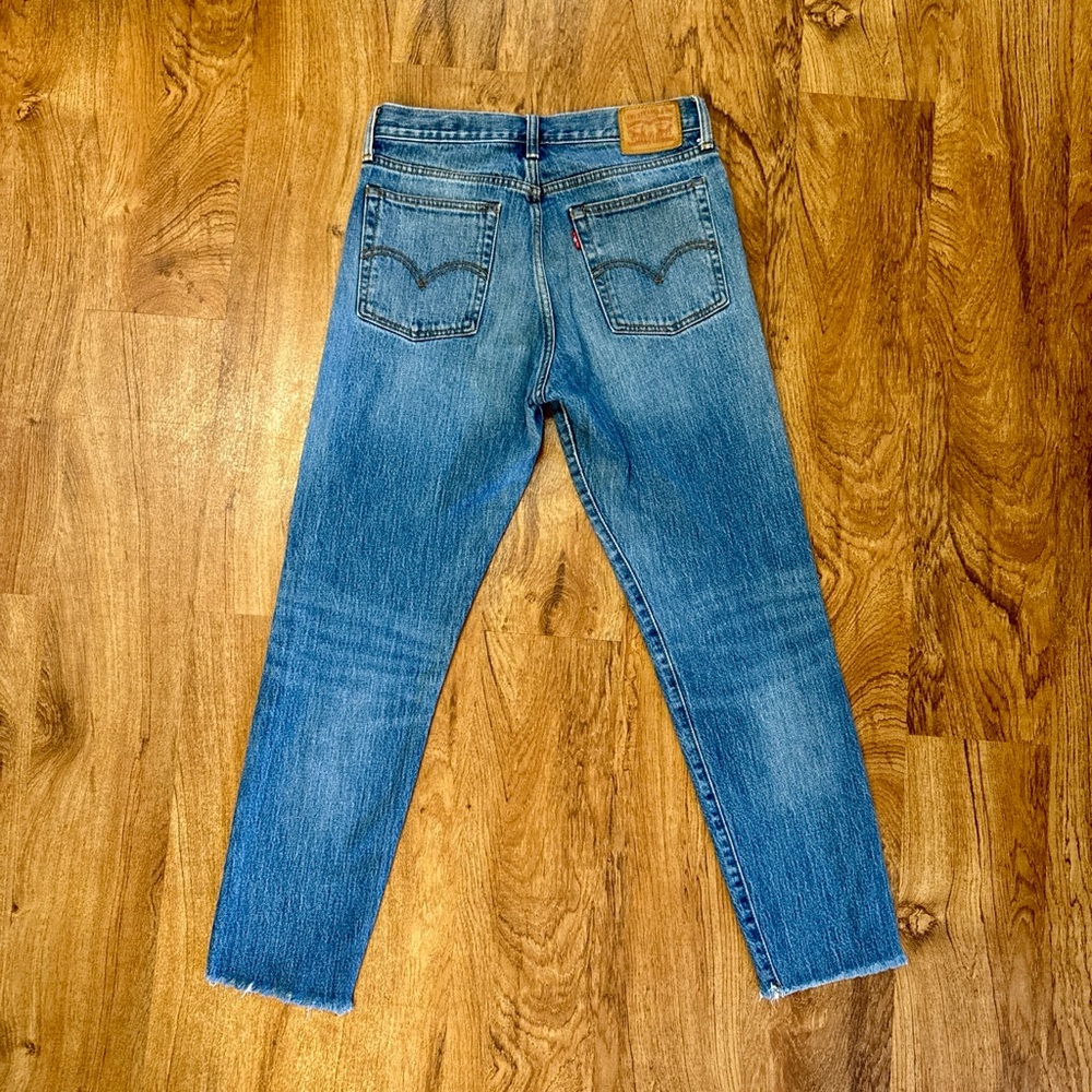 Vintage White Oak Cone Denim Cropped Levi’s. 28 - Picture 3 of 13